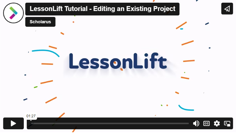 LessonLift Editing a Project thumbnail