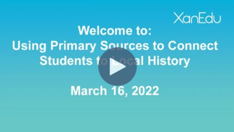 Using primary sources to connect students to history 