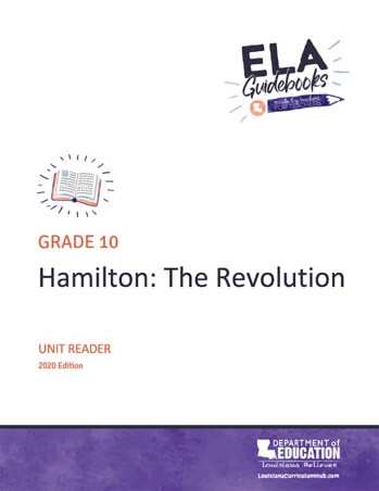 Louisiana Schools ELA Guidebook Hamilton cover