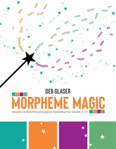 Morpheme Magic: Lessons to Build Morphological Awareness for Grades 4-12 and accompanying Morpheme Magic Wall Cards Featured Image