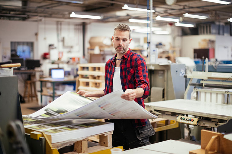 Printer preparing custom materials